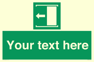 Custom Slide to Open Sign